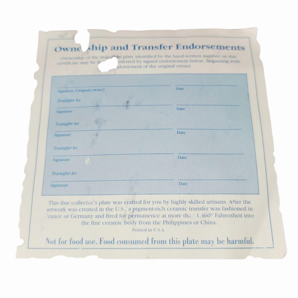 1997 Bradford Exchange The People's Princess Diana Queen Of Our Hearts Plate COA - Picture 4 of 5